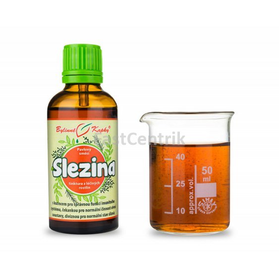Slinivka (Pankreas) Slezina Kvapky - Tinktúra 50ml.jpg