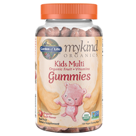 Mykind Organics Multi Gummies - Pre Deti - Z  Organického Ovocia - 120ks Gumových Medvedíkov