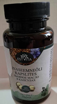 Ľanový Olej Kapsule 150 ks (Linum usitatissimum)