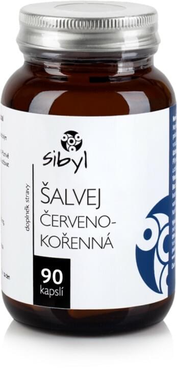 Šalvia Červenokorenná Kapsule 90ks (Salvia miltiorrhiza)