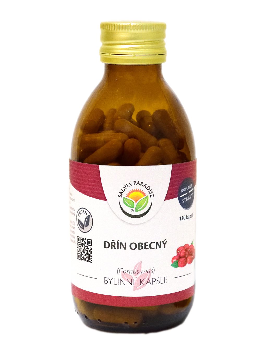 Drieň obyčajný Kapsule 120ks  (Cornus mas)