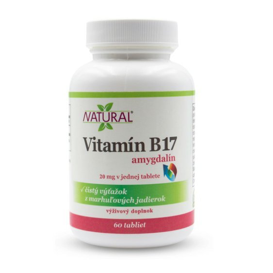 Vitamín B17 - Amygdalín Tablety 60ks ( Z Marhuľových Jadier).jpg