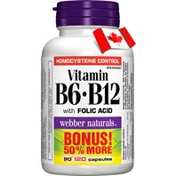 Vitamín B6 + B12 + Kyselina Listová Tablety 120ks