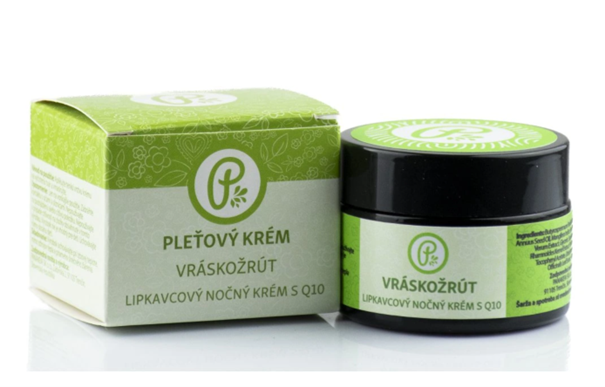 VRÁSKOŽRÚT - Lipkavcový nočný krém s Q10 - 30ml (Panakeia)