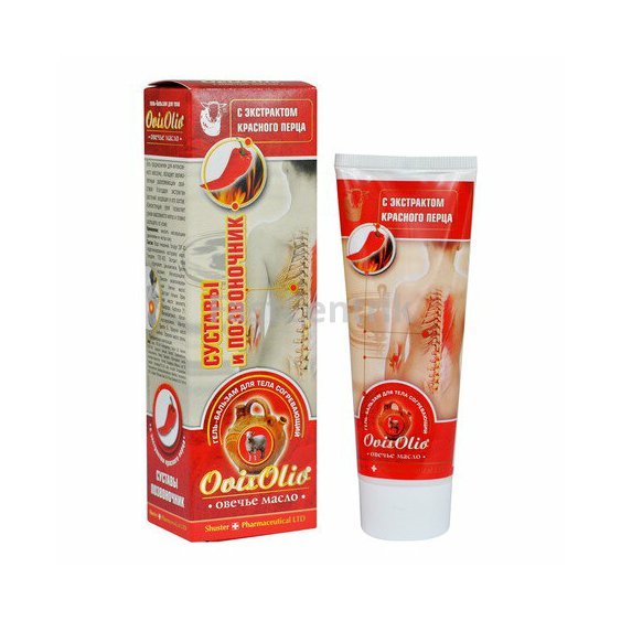 Hrejivý gél Ovis Olio na kĺby a chrbticu s extraktom čili papriky 70 g.jpg