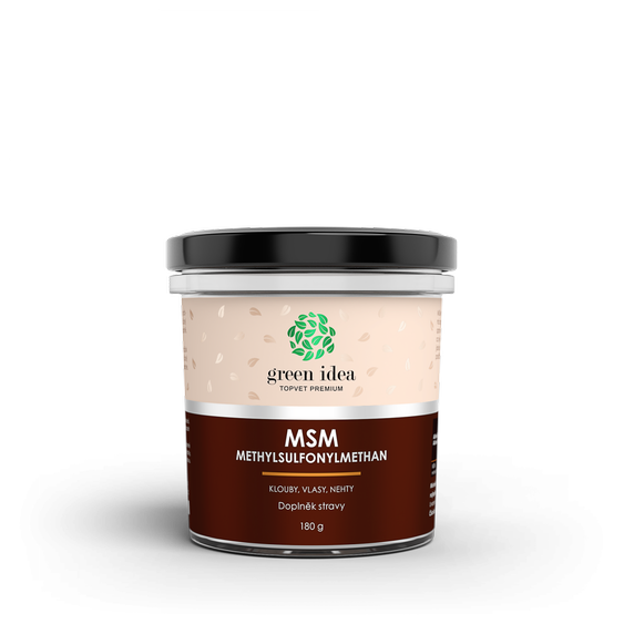 MSM - Methylsulfonylmethan Prášok 180g (Kĺby Vlasy Nechty).png